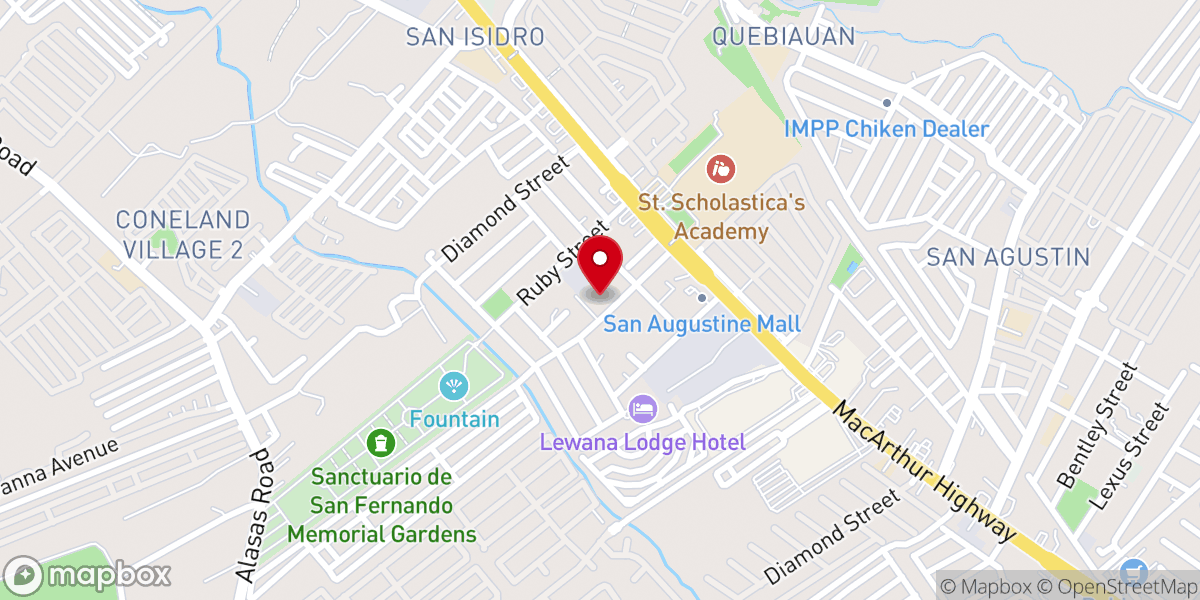 Map showing location of Bible Christian Church Of Pampanga Incorporated