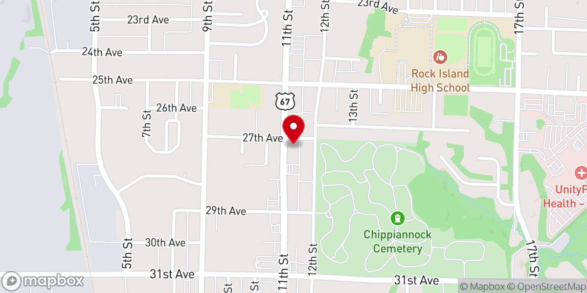 Map showing location of Gospel Community Church