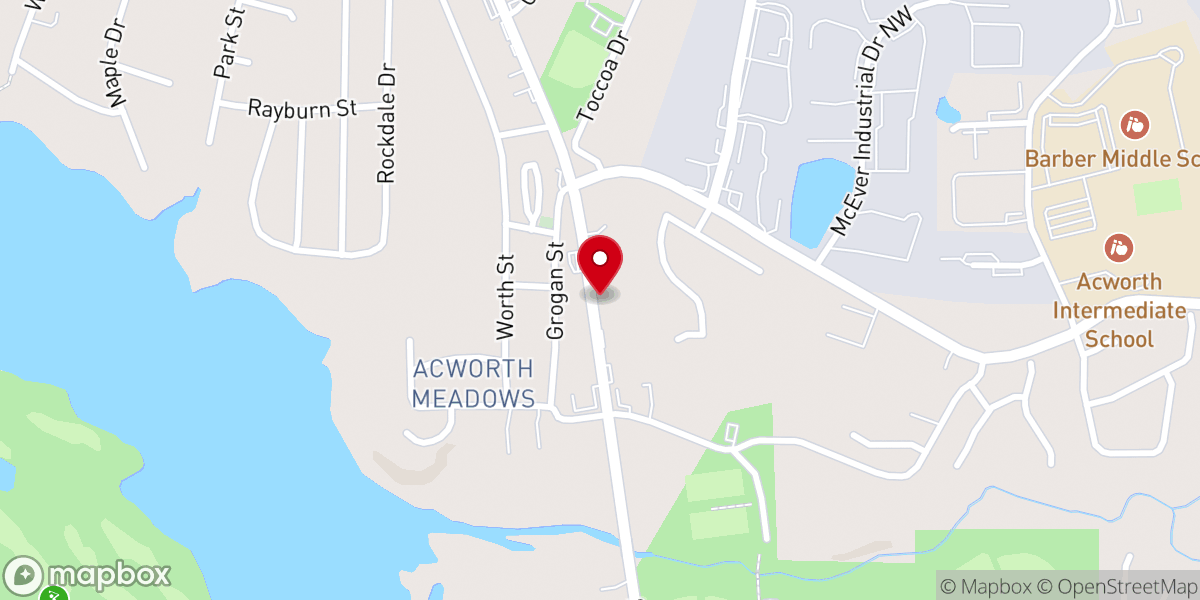 Map showing location of Empowerment Worship Center