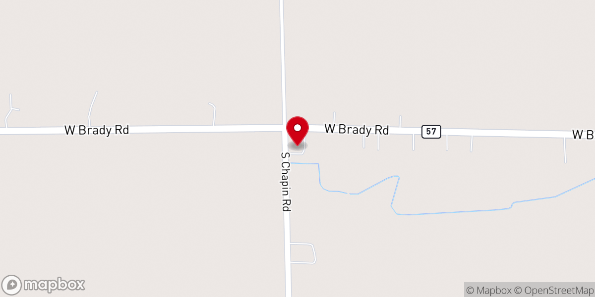 Map showing location of Racy Free Methodist Church