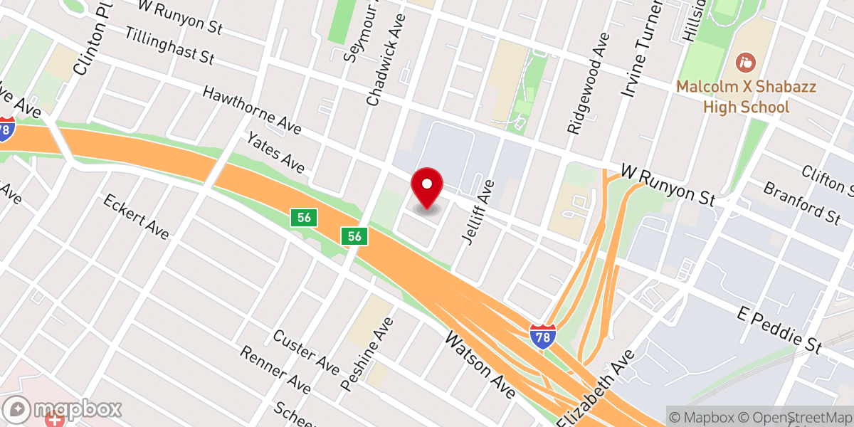 Map showing location of New Community Church of God