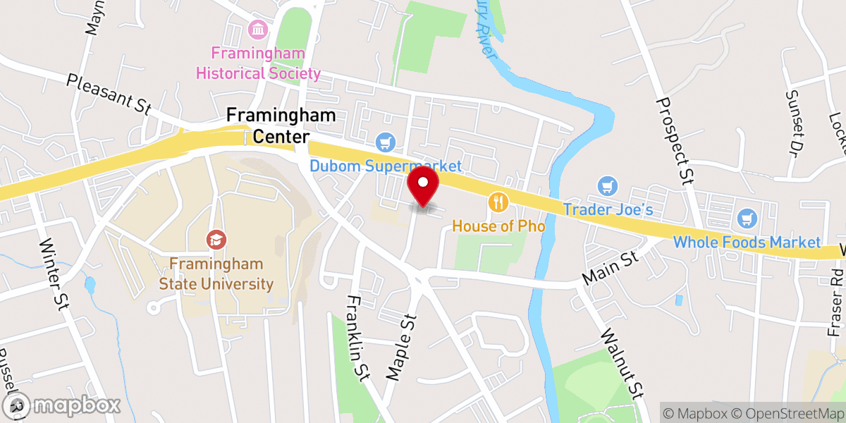 Map showing location of Saint Bridget's Rectory