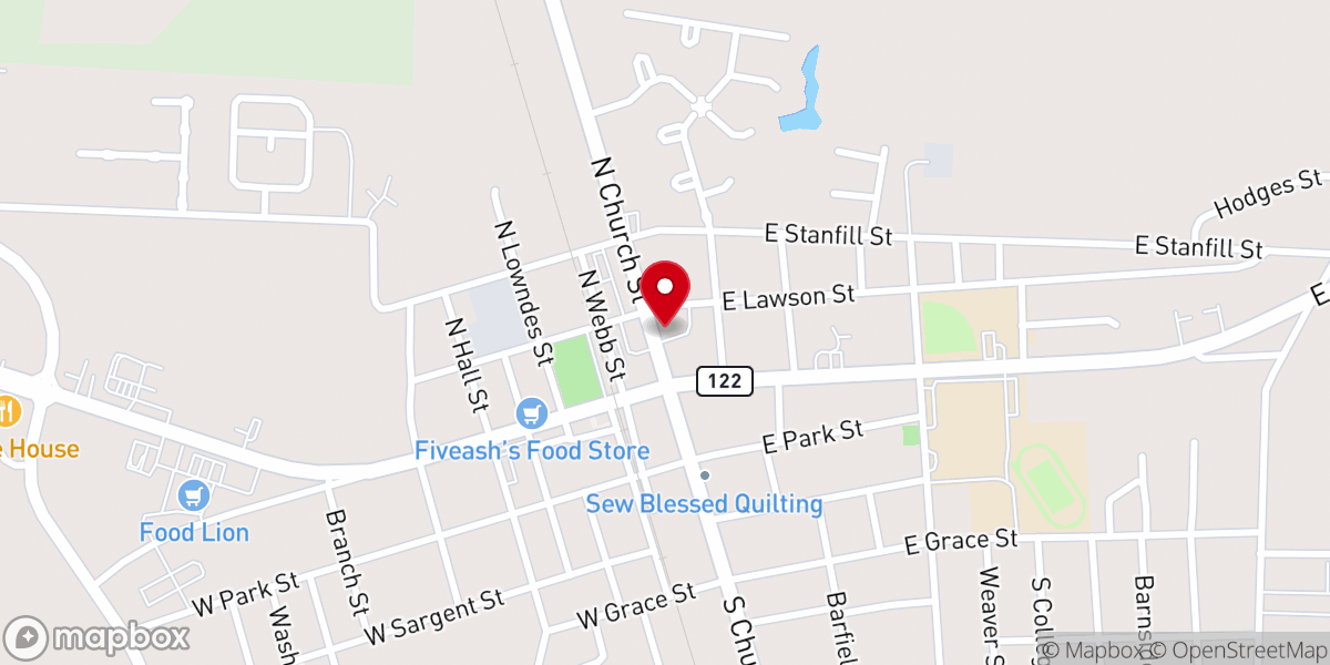 Map showing location of United States Postal Service