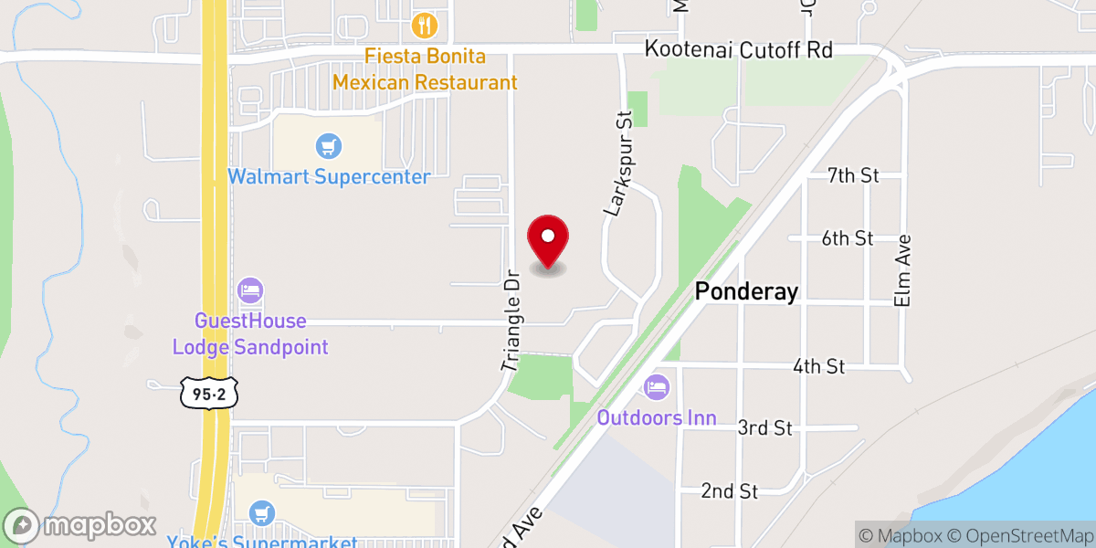 Map showing location of Bonner Gospel Mission Inc
