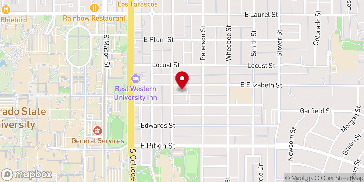 Map showing location of Saint John's Lutheran Church - LCMS