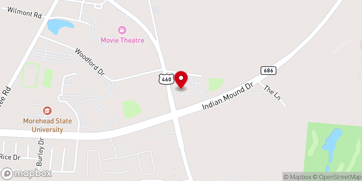 Map showing location of Old Virginia Church