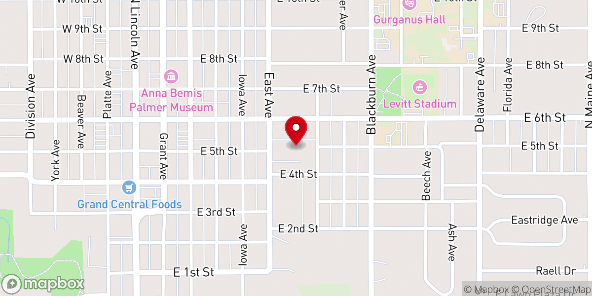 Map showing location of Saint Josephs Catholic Church