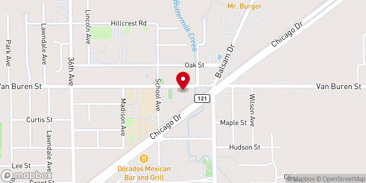 Map showing location of Love Your Neighbor