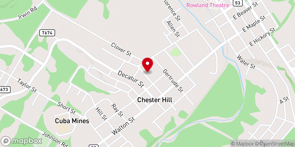 Map showing location of St John the Baptist Orthodox Church