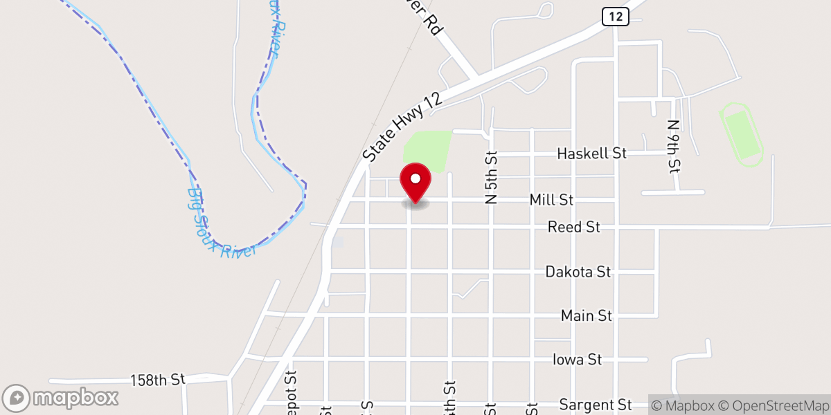 Map showing location of St Patrick's Parish Hall