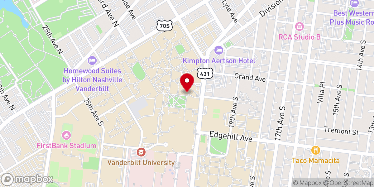 Map showing location of Benton Chapel