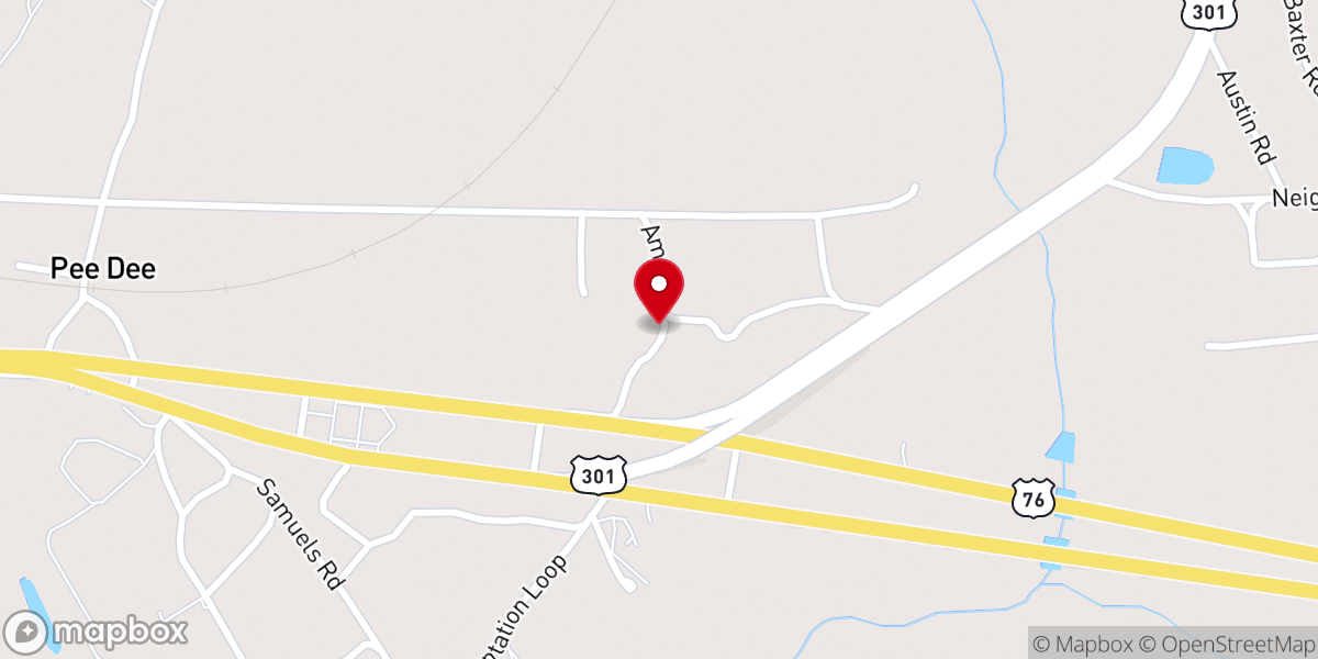 Map showing location of St. Mark AME Church