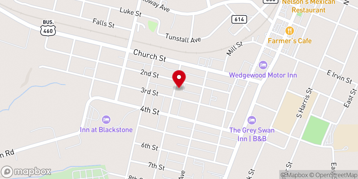 Map showing location of St Luke's Rectory