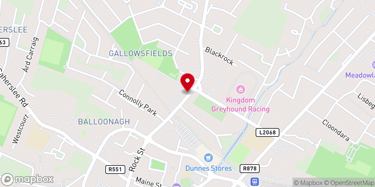 Map showing location of Tralee Serviced Accommodation