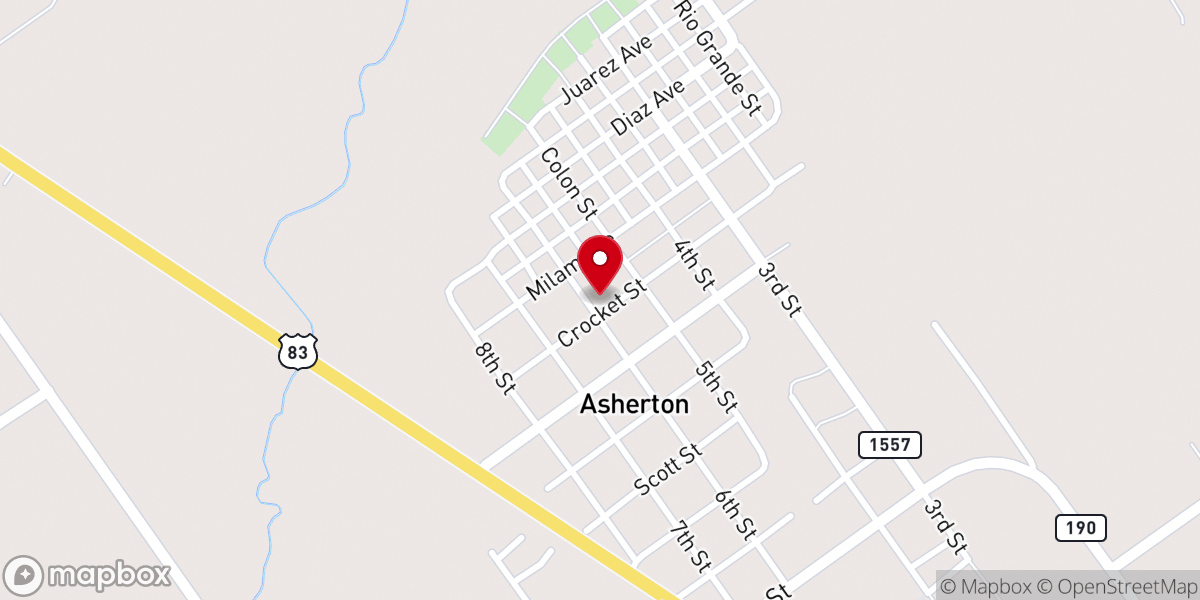 Map showing location of Old Asherton graveyard