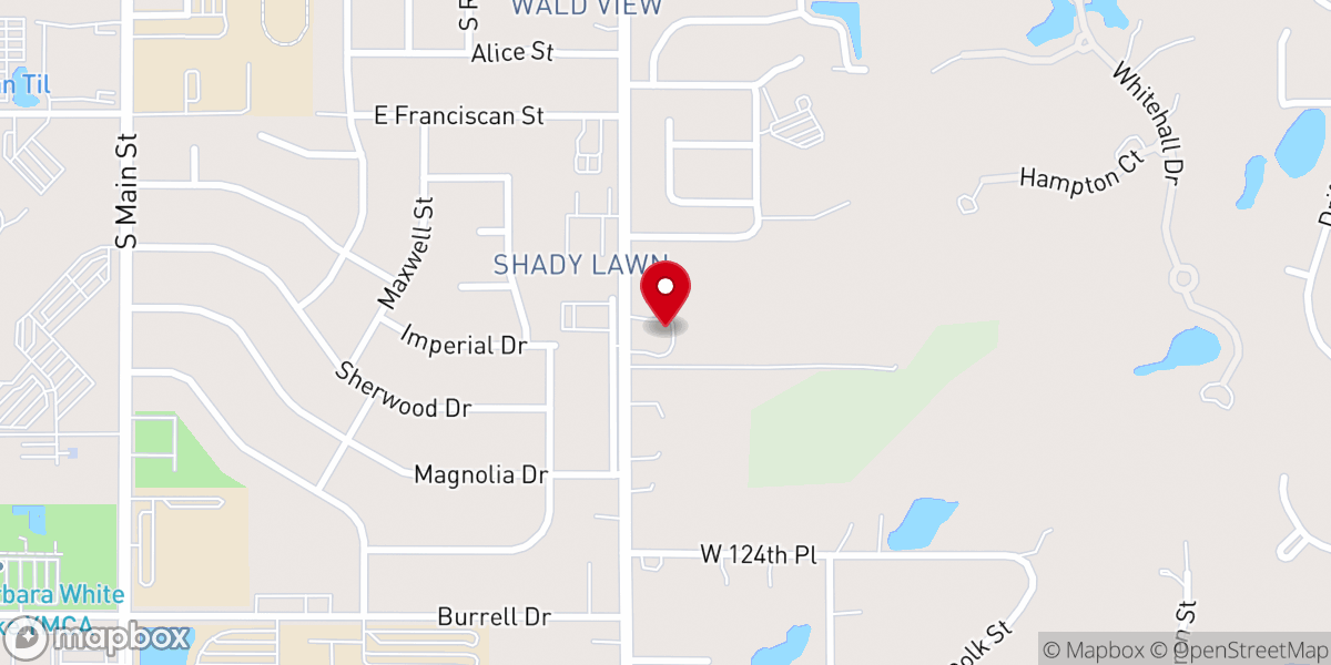 Map showing location of St Johns United Church-Christ