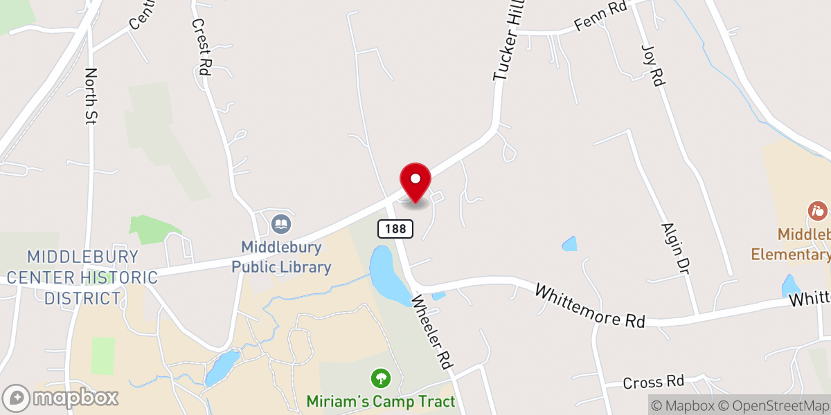 Map showing location of Saint George's Episcopal Church