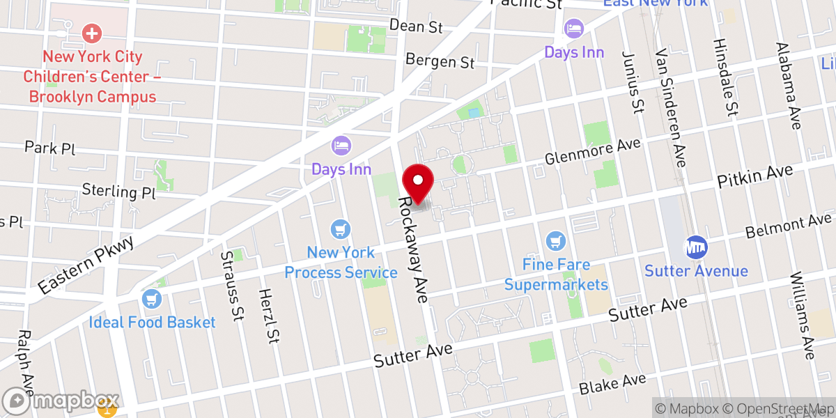 Map showing location of International Gospel of Peace Deliverance Center