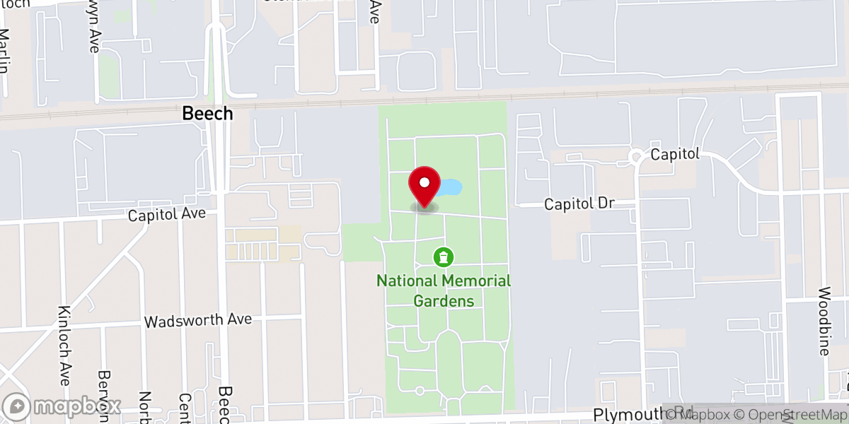 Map showing location of His Favour Gospel Ministries Inc