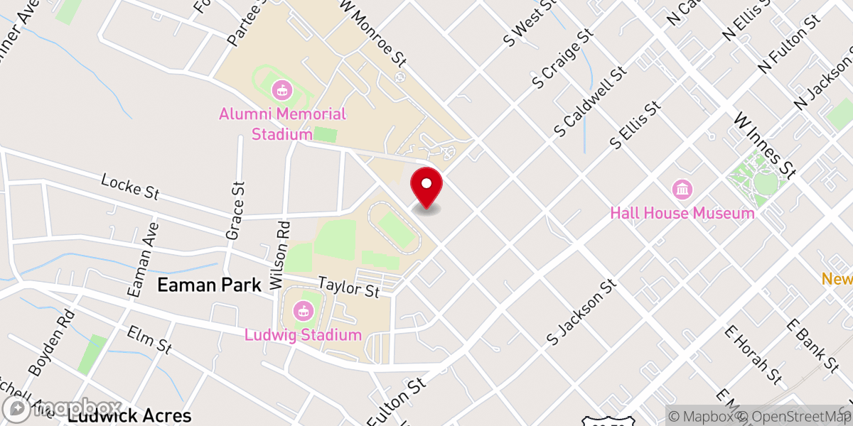 Map showing location of Lilly's Chapel Church of God