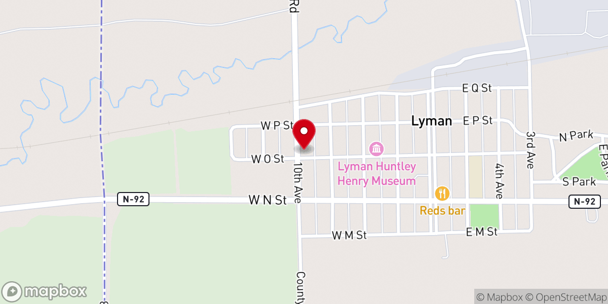 Map showing location of Immanuel United Church