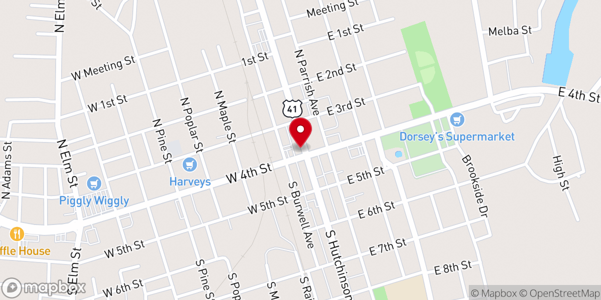 Map showing location of First Commerce Credit Union
