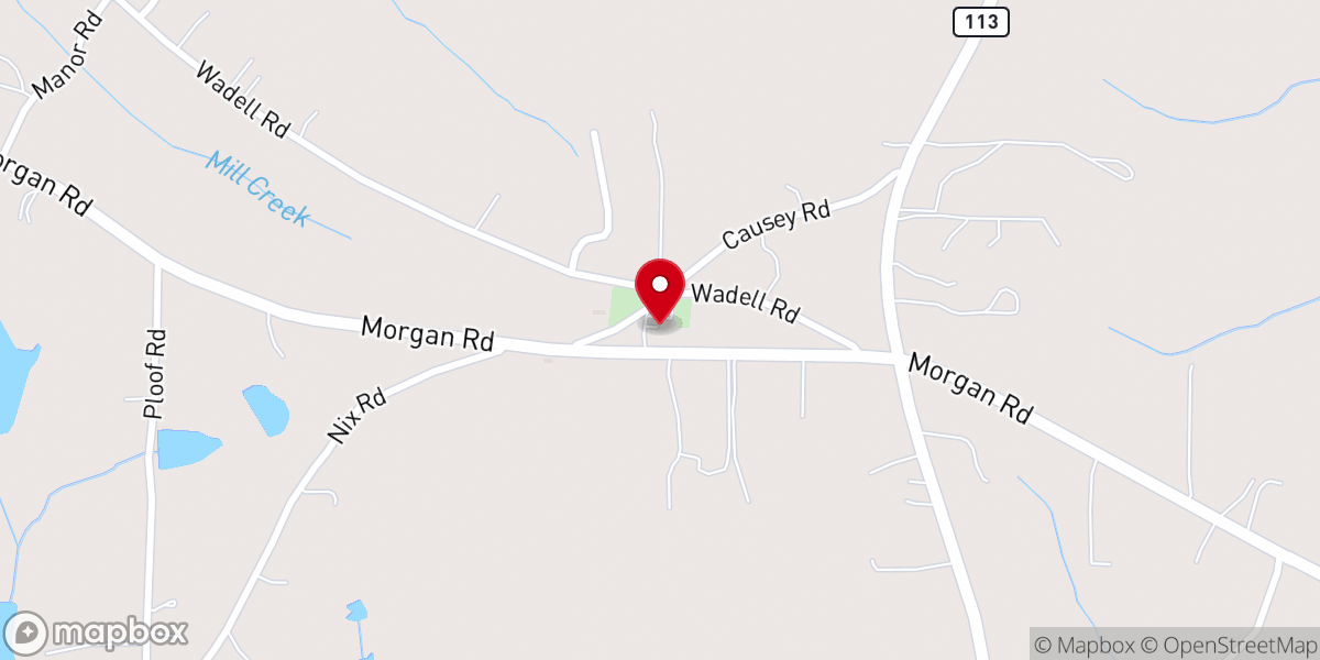 Map showing location of District Line United Methodist Church