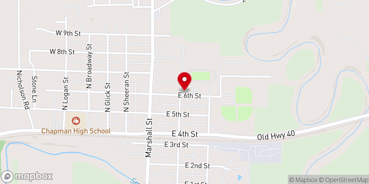 Map showing location of St. Michael Catholic Church