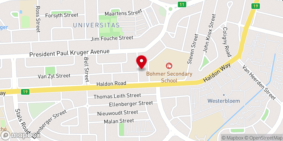 Map showing location of Our Father's Home - Universitas