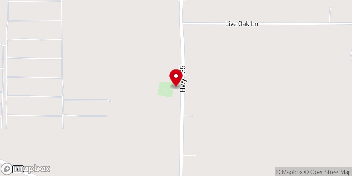 Map showing location of Rosenwald Church