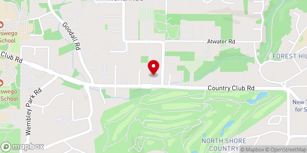 Map showing location of Lake Oswego United Church of Christ