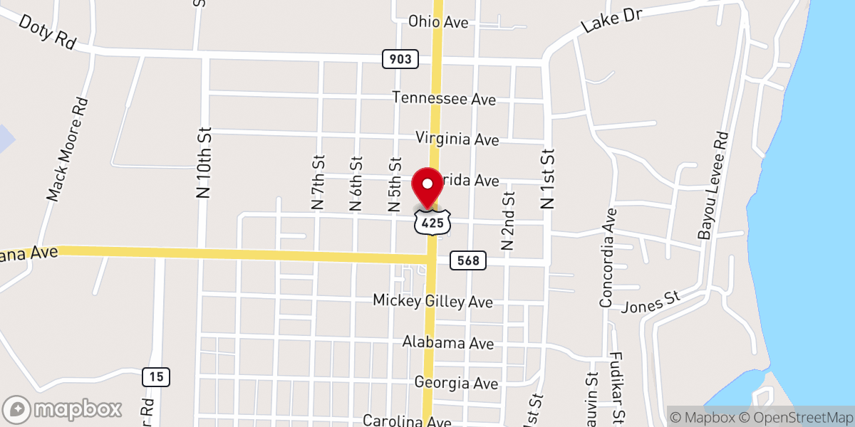 Map showing location of House of Prayers Through