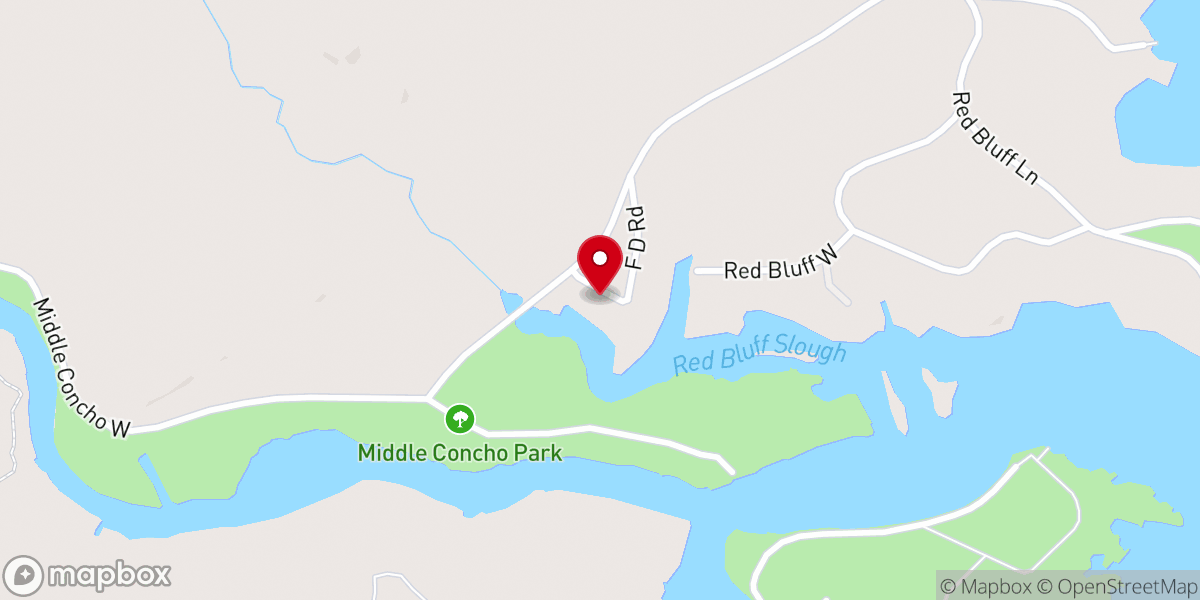 Map showing location of Cain's Cove on Lake Nasworthy
