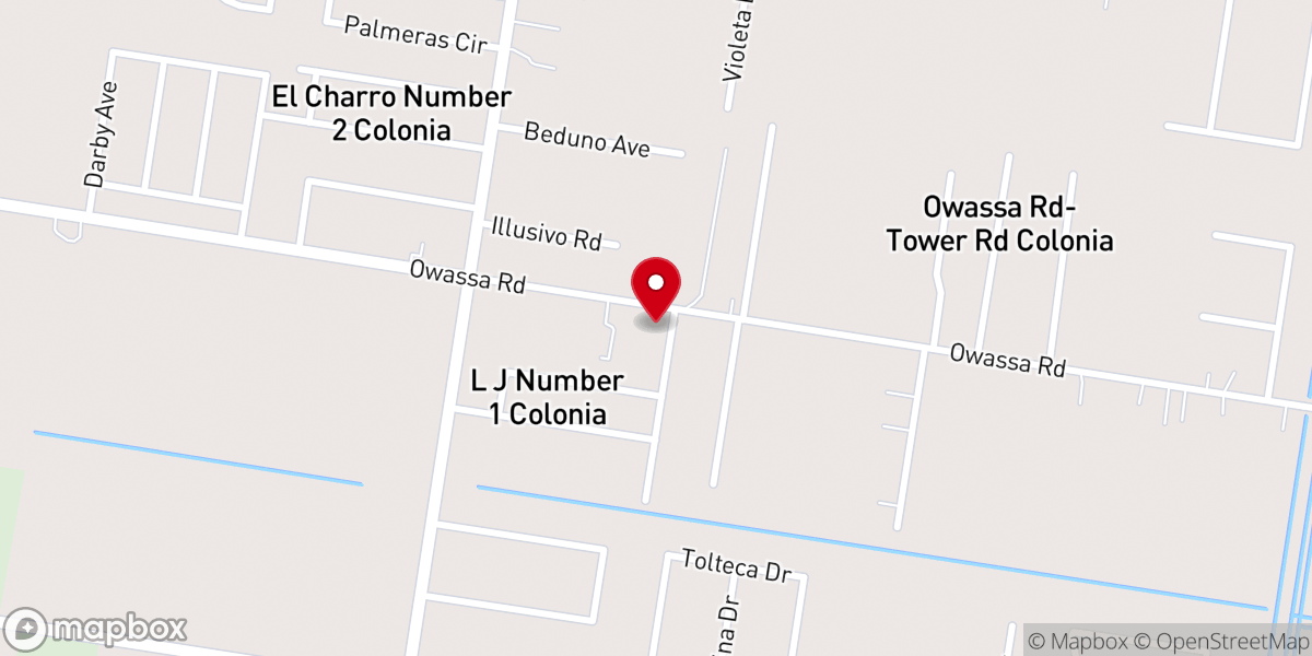 Map showing location of Iglesia de Cristo