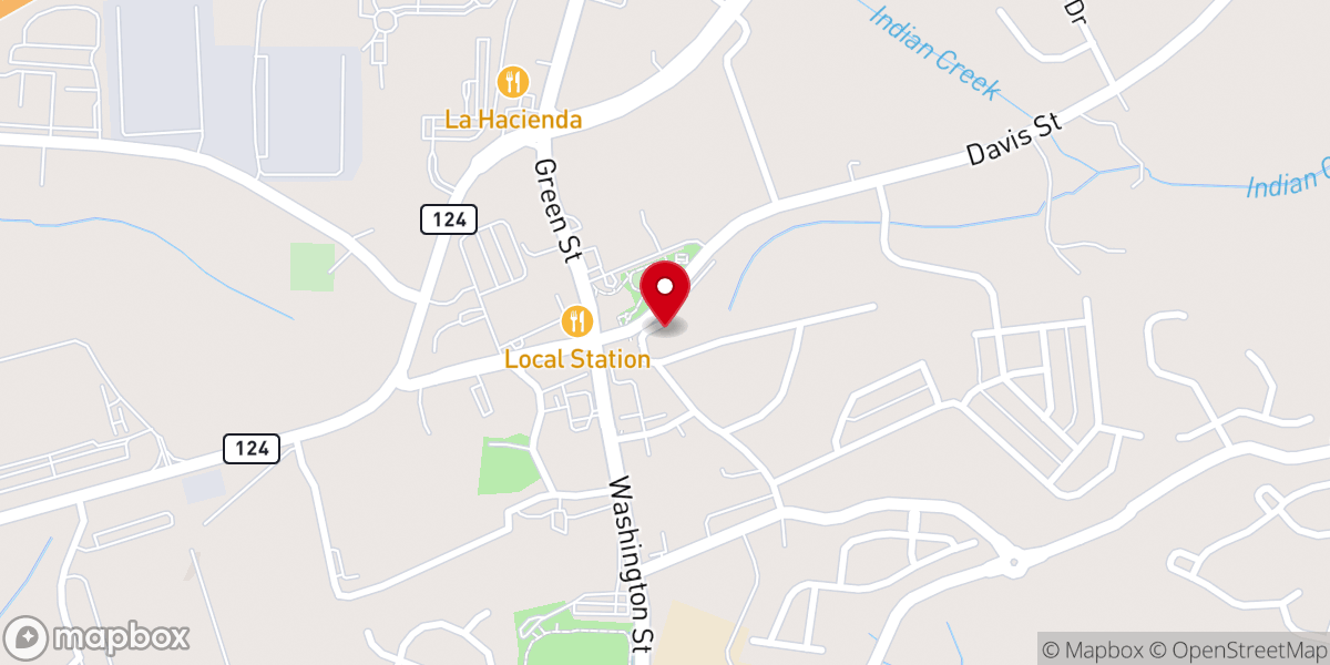 Map showing location of Braselton Civic Center