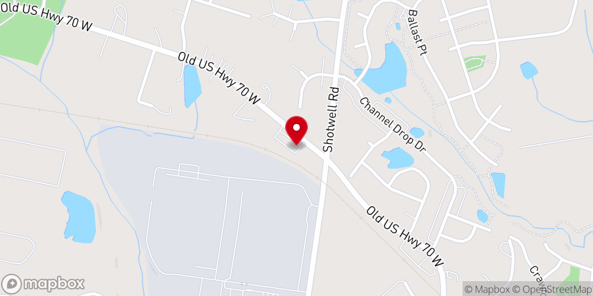 Map showing location of Crosspoint Community Church