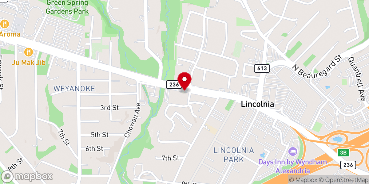 Map showing location of Good News Church of Washington