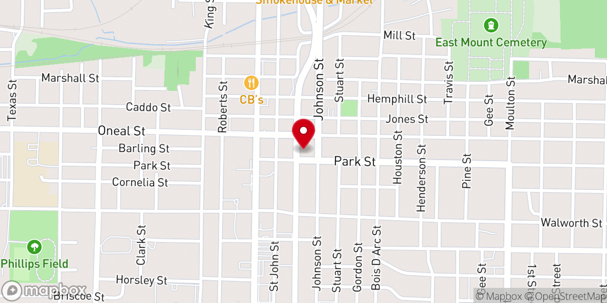 Map showing location of Kavanaugh Methodist Church