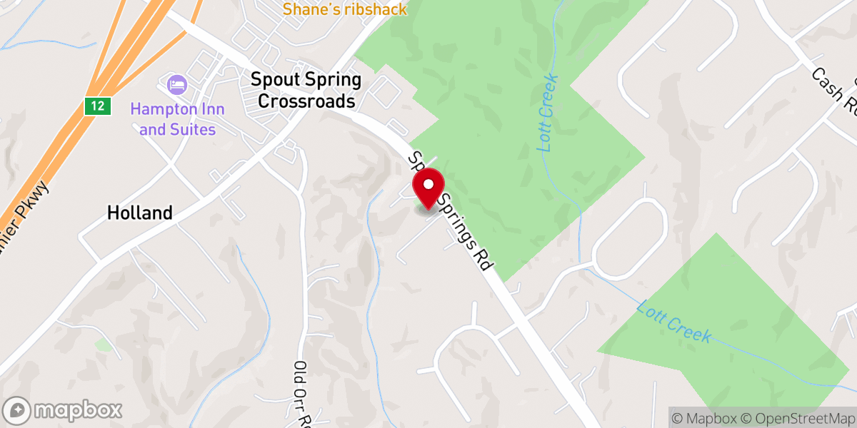 Map showing location of Arise Church