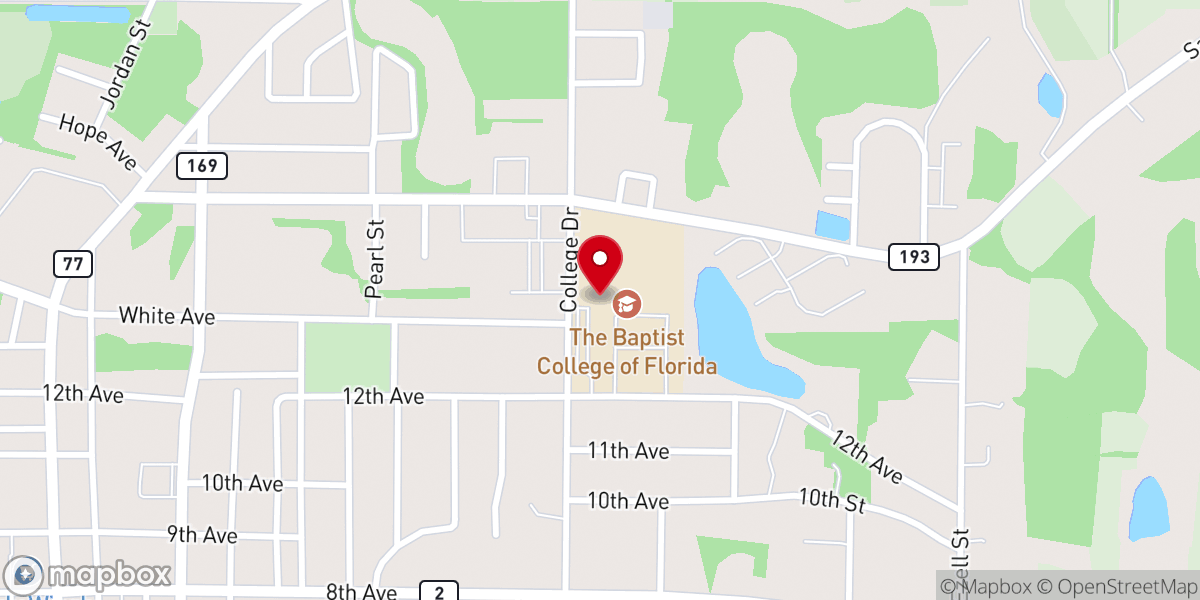 Map showing location of R. G. Lee Chapel