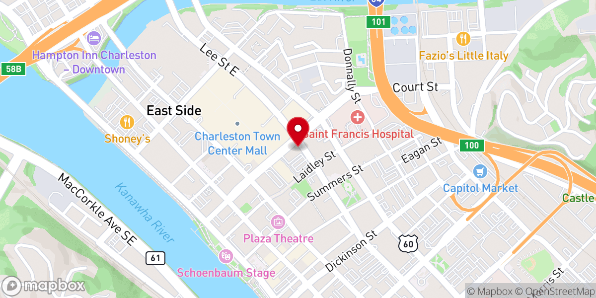 Map showing location of Saint George Orthodox Cathedral