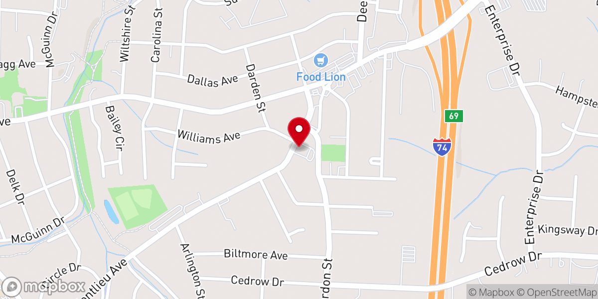 Map showing location of Providence Church Of God In Christ