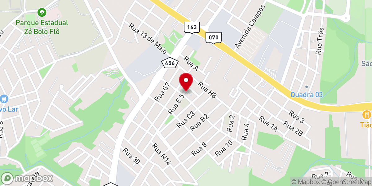 Map showing location of Paróquia Nossa Senhora Aparecida