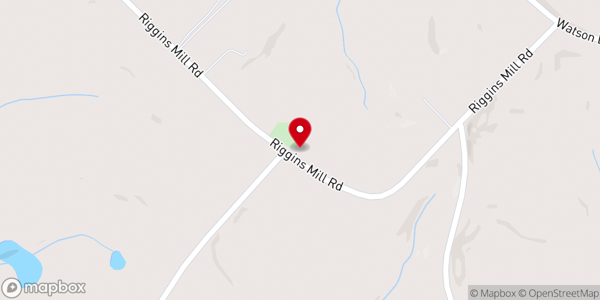 Map showing location of Stone Creek Baptist Church 1808