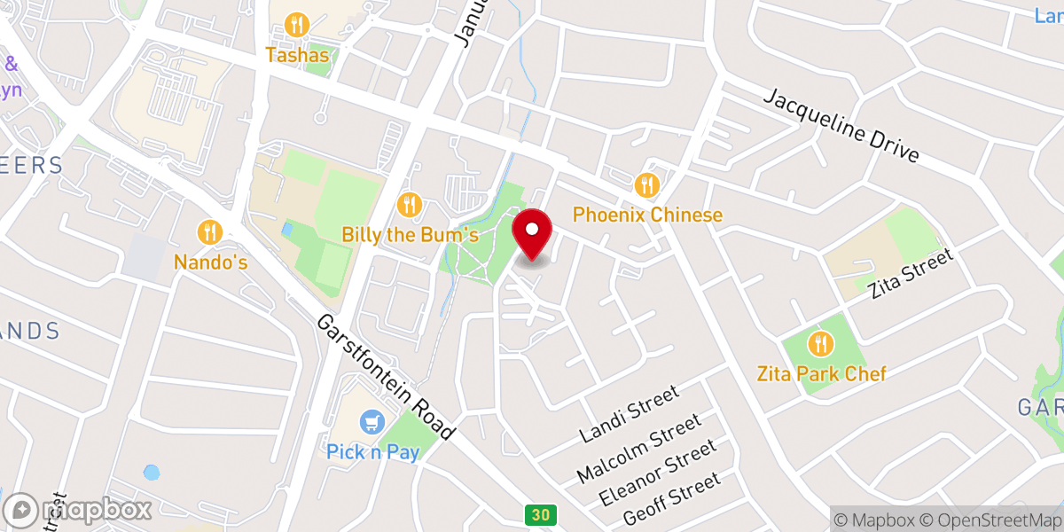 Map showing location of The Glen Methodist Church