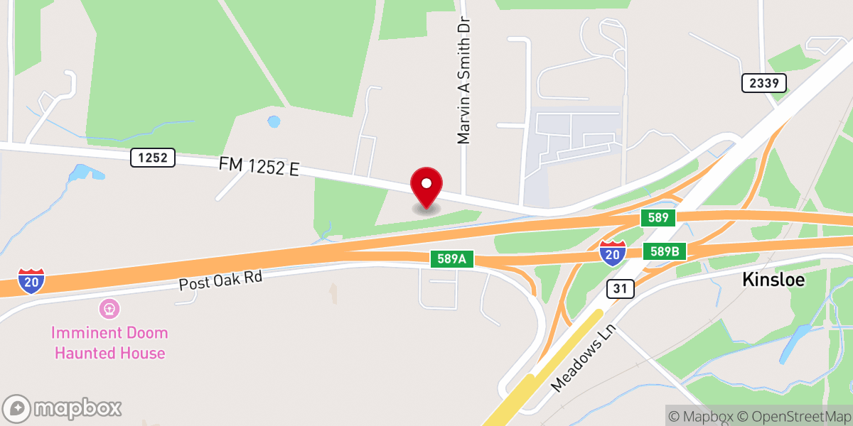 Map showing location of Crosspointe Fellowship Church