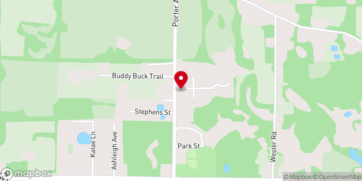 Map showing location of Church of God Grand Ridge