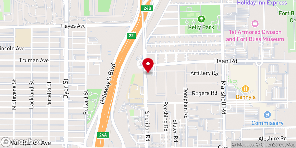 Map showing location of Center Chapel Two