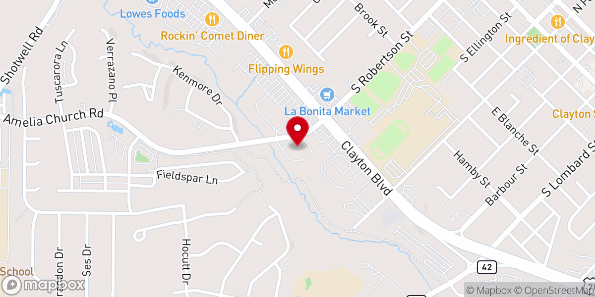 Map showing location of Hudson's Hardware & Outdoor Equipment