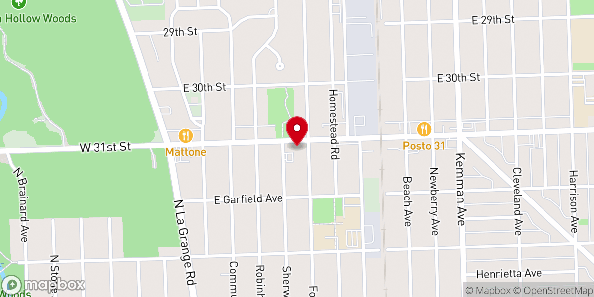 Map showing location of Saint Michael's Lutheran Church